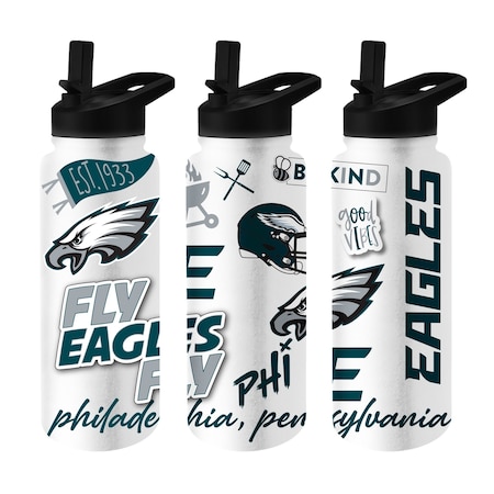 Logo Brands Philadelphia Eagles 34oz Native Quencher Bottle 624-S34QB-63